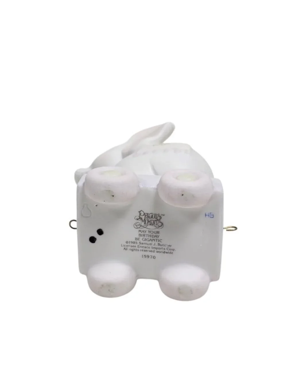 80s - 90s Precious Moments Elephant - 4th birthday series train figurine
